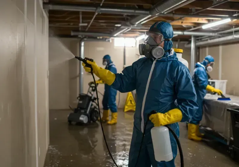 Basement Sanitization and Antimicrobial Treatment process in Putnam, CT